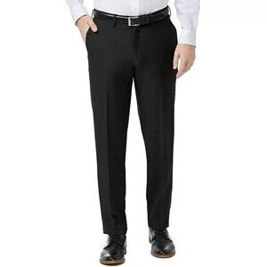 NEW Haggar Men's 34X30 Comfort Performance Dress Pants Straight Fit